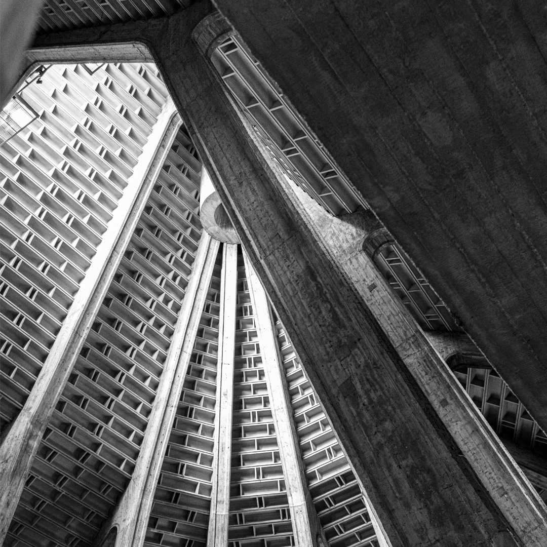 Interior of a church, Warsaw, Poland.
