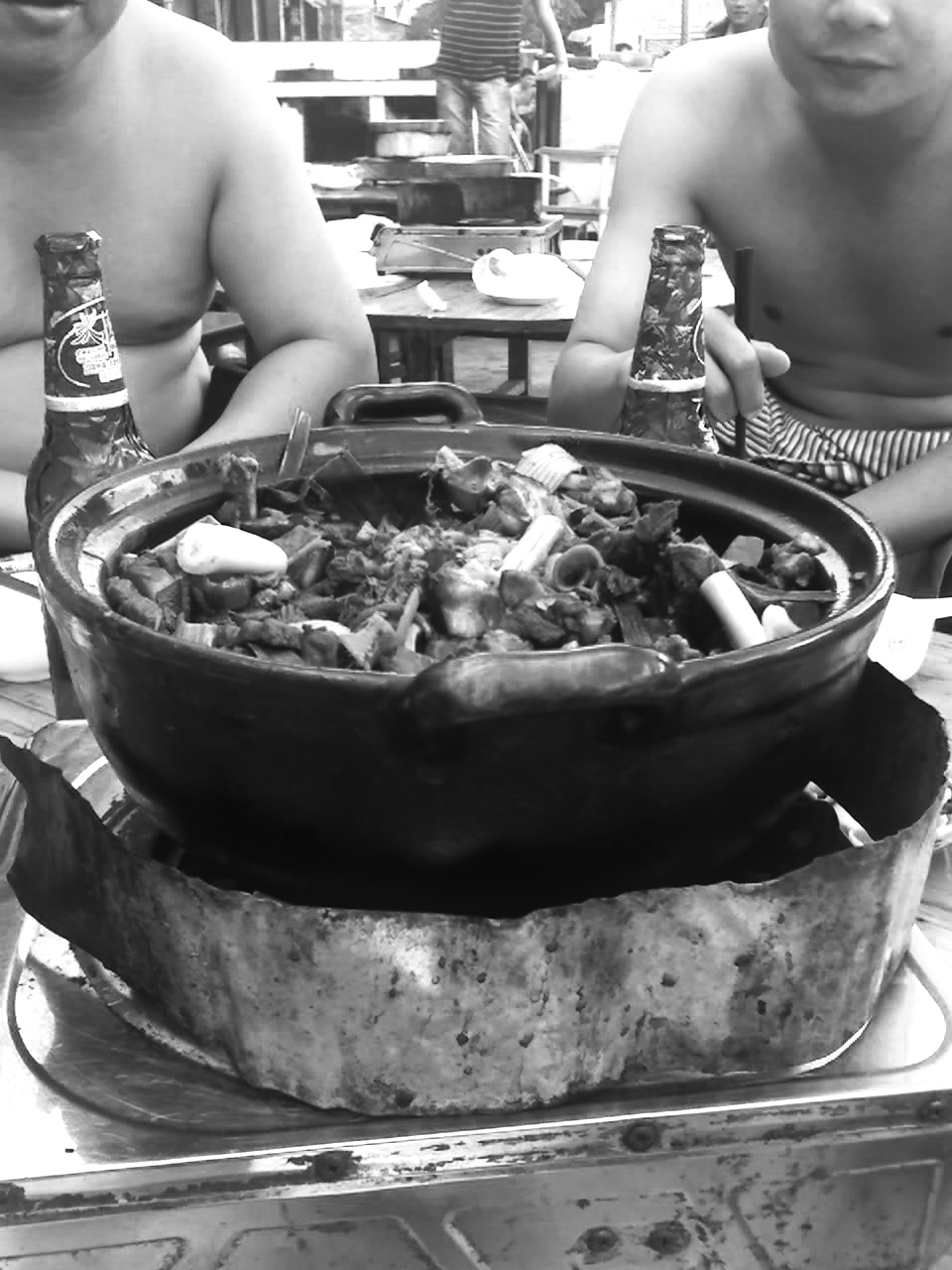 Big pot of dog meat, LiuZhou, China.